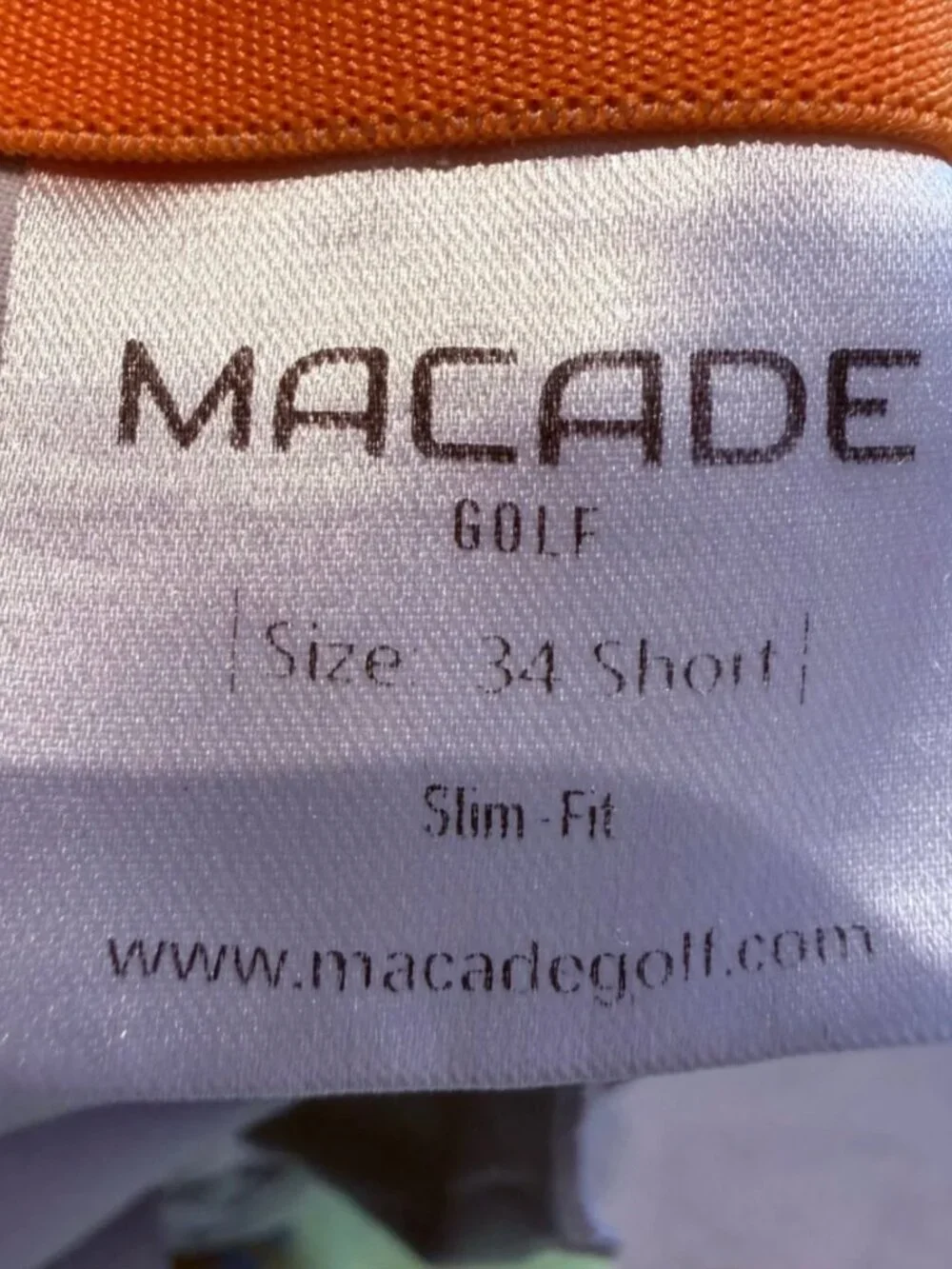 Macade Golf Performance Pants 34 Short | Slim Fit Stretch Golf Pants | Premium S